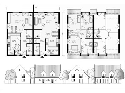 Planung+Bauleitung kostengünstiger Einfamilienhausbau, eigene Bauträgermaßnahmen